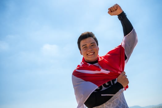 SEA Games 2025: Maximilian Maeder goes unbeaten to secure kitefoiling gold