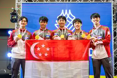 SEA Games 2025: Izaac Quek leads men’s team to gold, women settle for silver