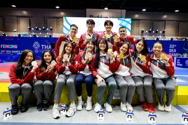 SEA Games 2025: Fencers add to haul with foil, epee team golds