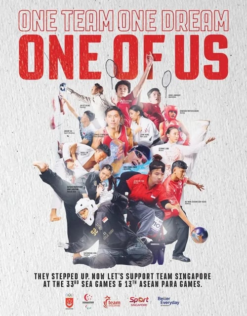 One Team One Dream One of Us. They stepped up. Now let's support Team Singapore at the 33rd Sea Games &amp; 13th ASEAN PARA GAMES.